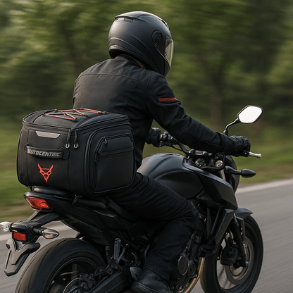 Sacoche de selle rigide moto – 25 L étanche coque renforcée – TheRiderBag™