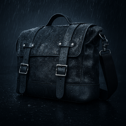 Sacoche cavalière moto vintage étanche – cuir  Convertible  sac d'épaule. – TheRiderBag™