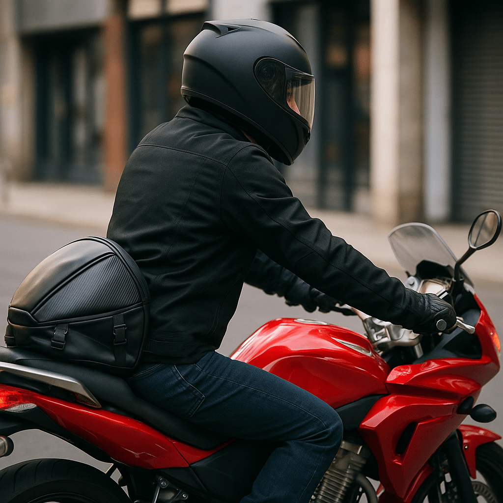Sacoche de selle moto compacte – Étanche & profil bas – TheRiderBag™