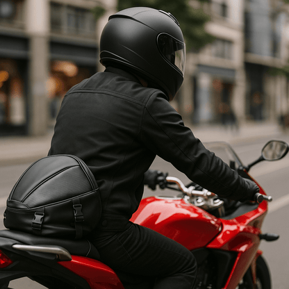 Sacoche de selle moto compacte – Étanche & profil bas – TheRiderBag™
