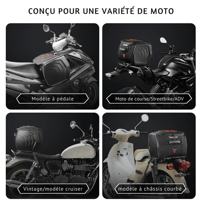 Sacoche de selle rigide moto – 25 L étanche coque renforcée – TheRiderBag™
