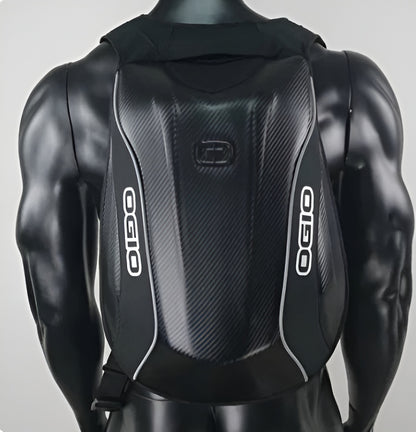 Sac à dos moto rigide 48L étanche avec compartiment casque intégral | TheRiderBag™