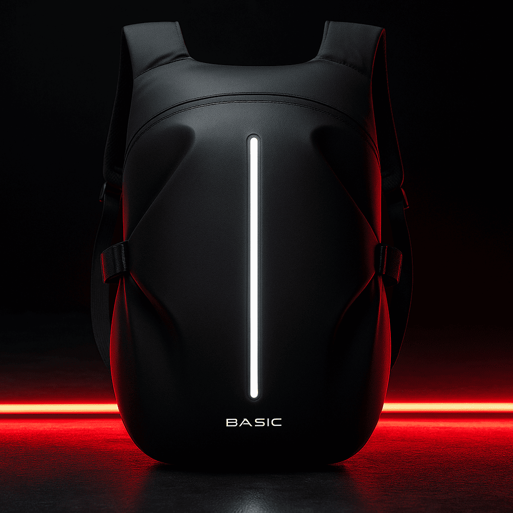Sac à dos moto étanche avec bandes réfléchissantes