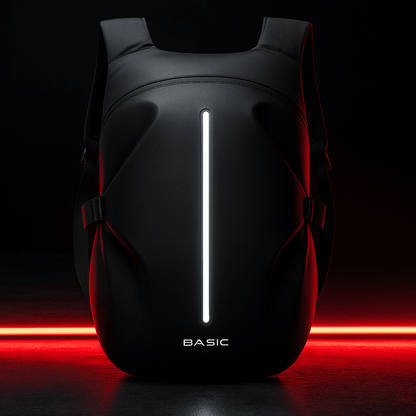 Sac à dos moto étanche avec bandes réfléchissantes
