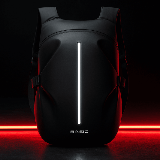 Sac à dos moto étanche avec bandes réfléchissantes  pour casque & équipement | TheRiderBag™