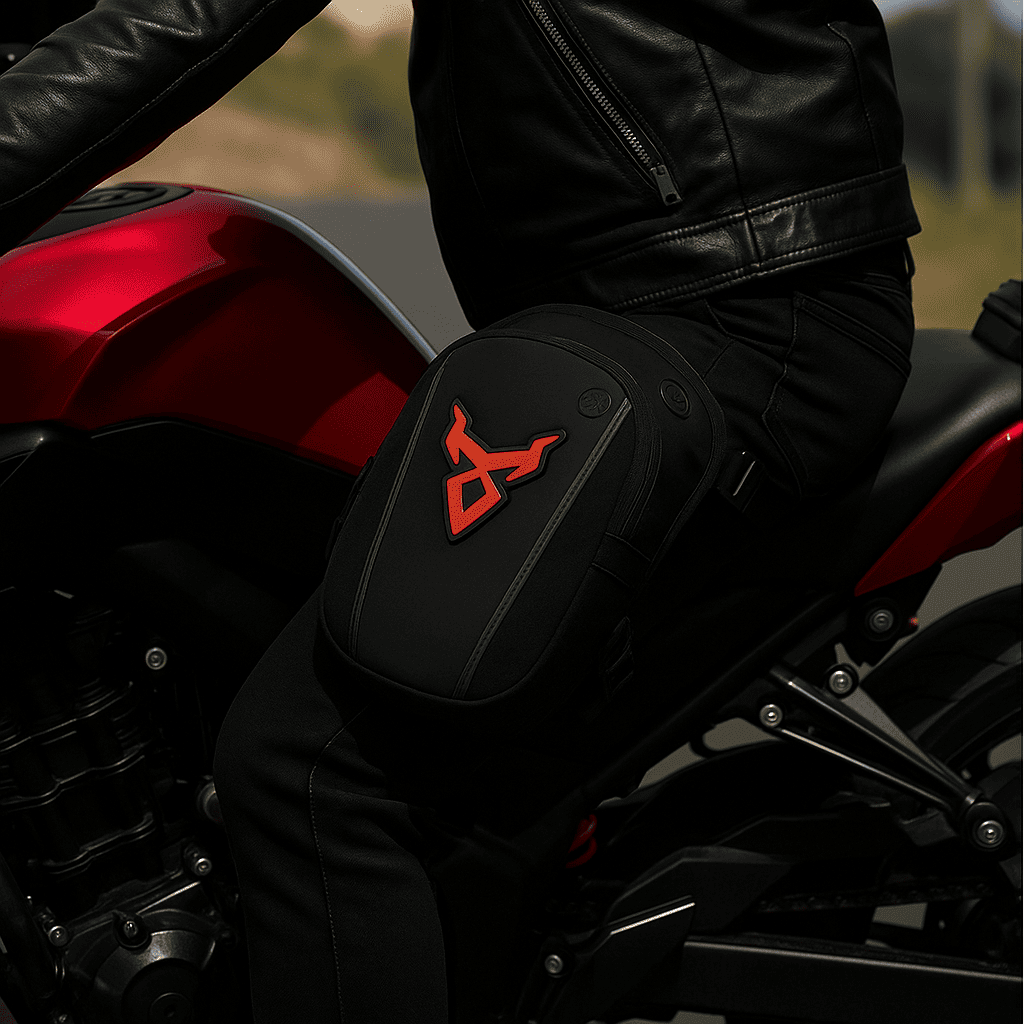 Sacoche de jambe moto étanche | TheRiderBag™