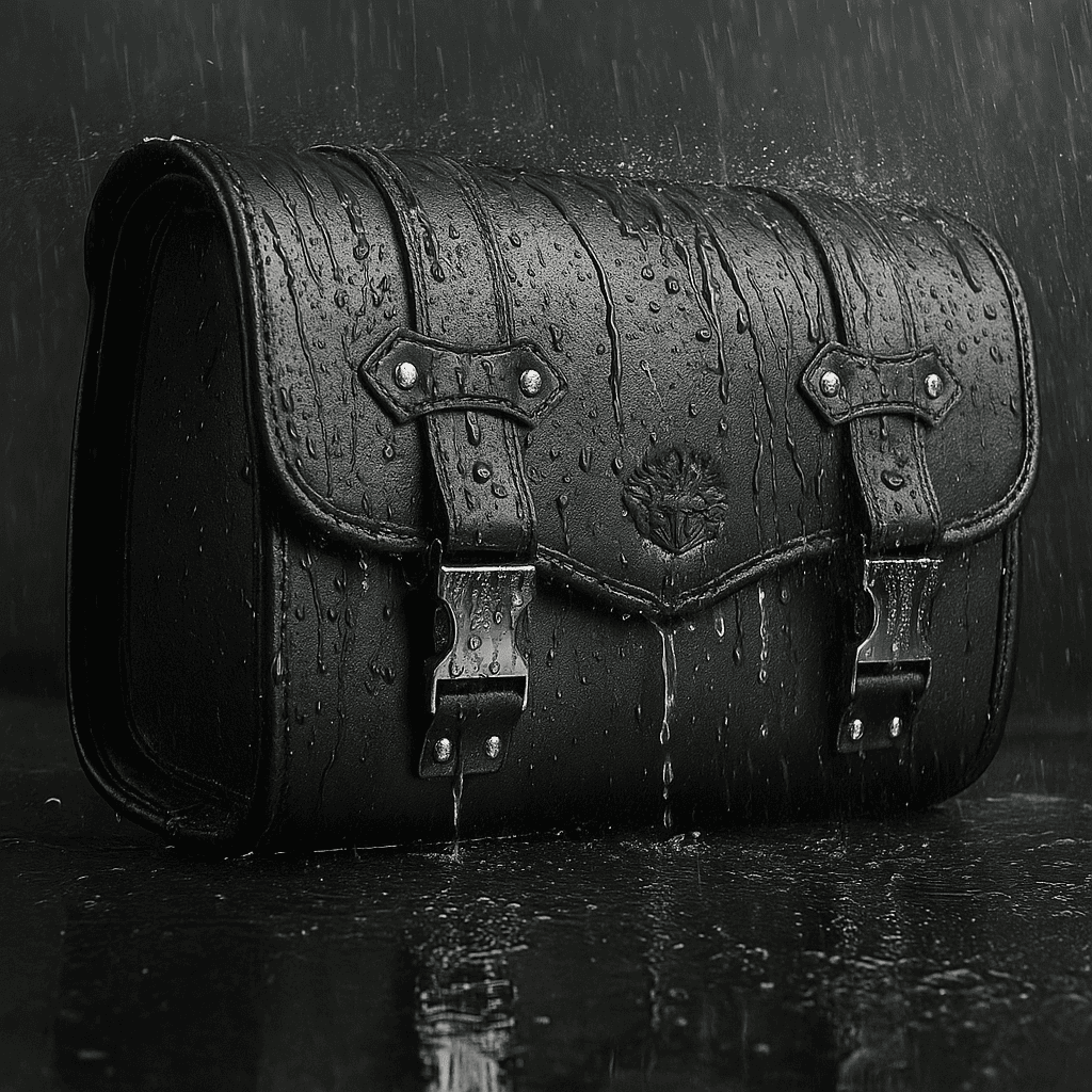 Sacoche cavalière latérale rétro – Cuir  rigide et étanche –  TheRiderBag™