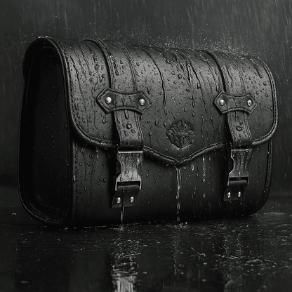 Sacoche cavalière latérale rétro – Cuir  rigide et étanche –  TheRiderBag™