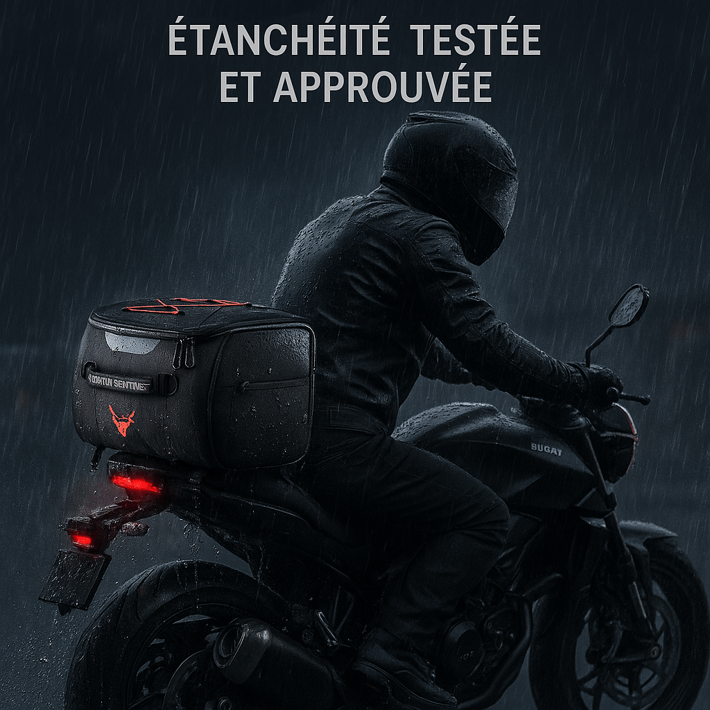 Sacoche de selle rigide moto – 25 L étanche coque renforcée – TheRiderBag™
