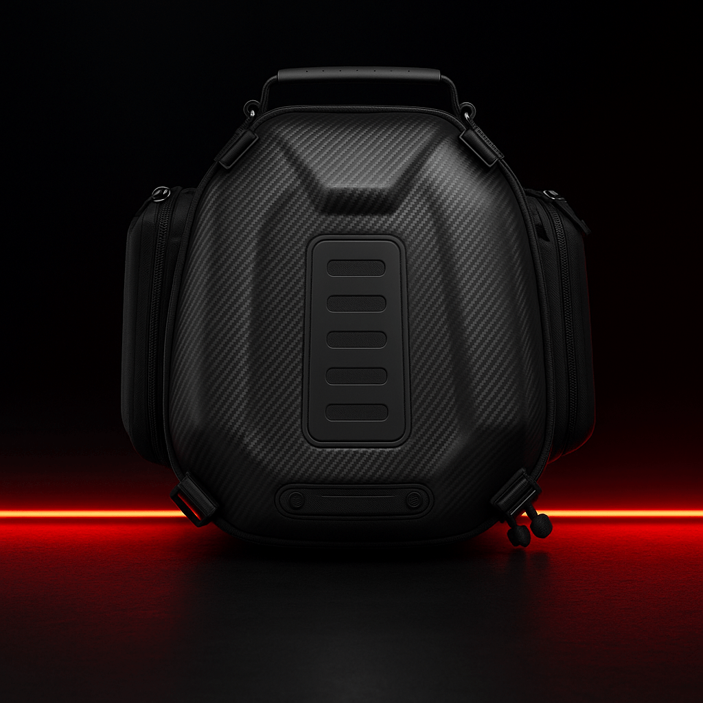 Sacoche de selle moto extensible – 12 à 18 L avec coque EVA – TheRiderBag™