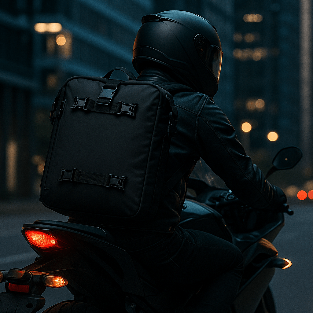 Sac de selle moto étanche 10L à 30L convertible en sac à dos | TheRiderBag™