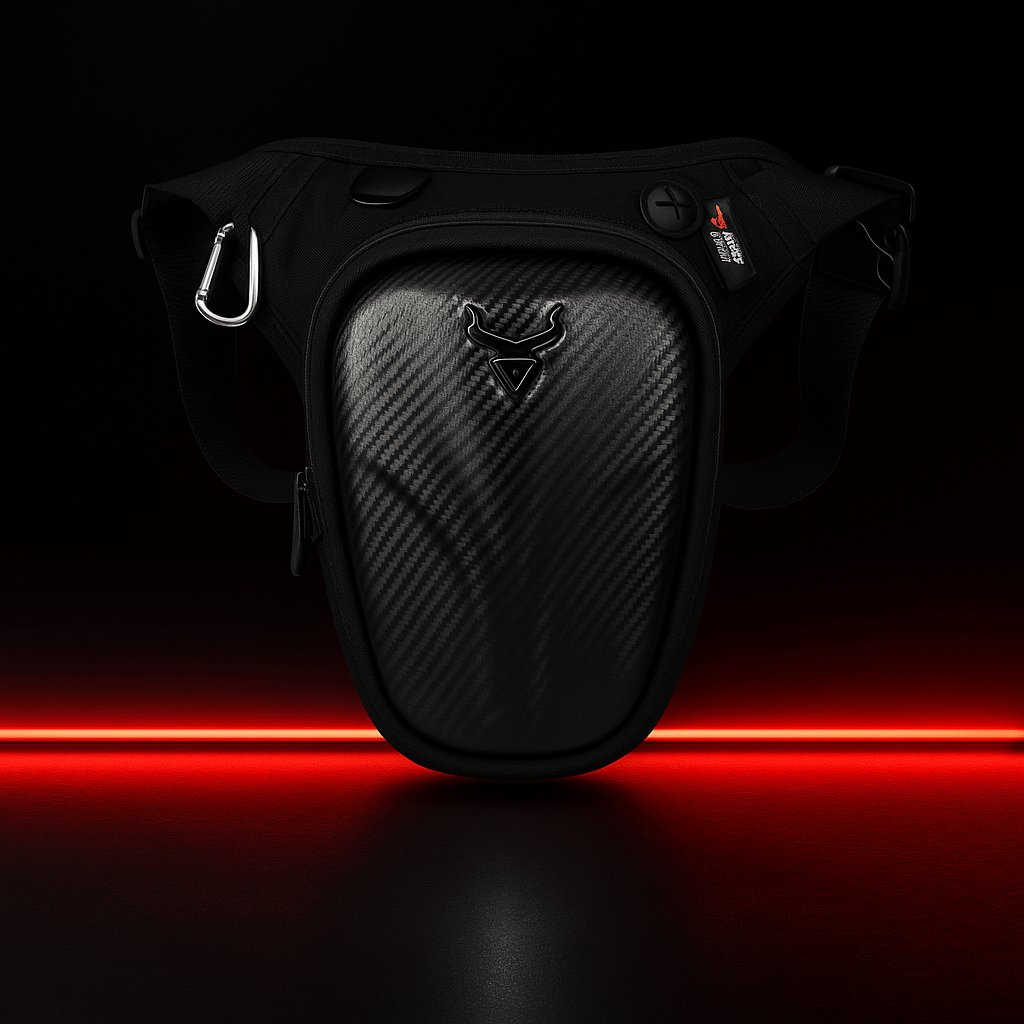 Sacoche de jambe rigide étanche moto – EVA haute capacité  | TheRiderBag™