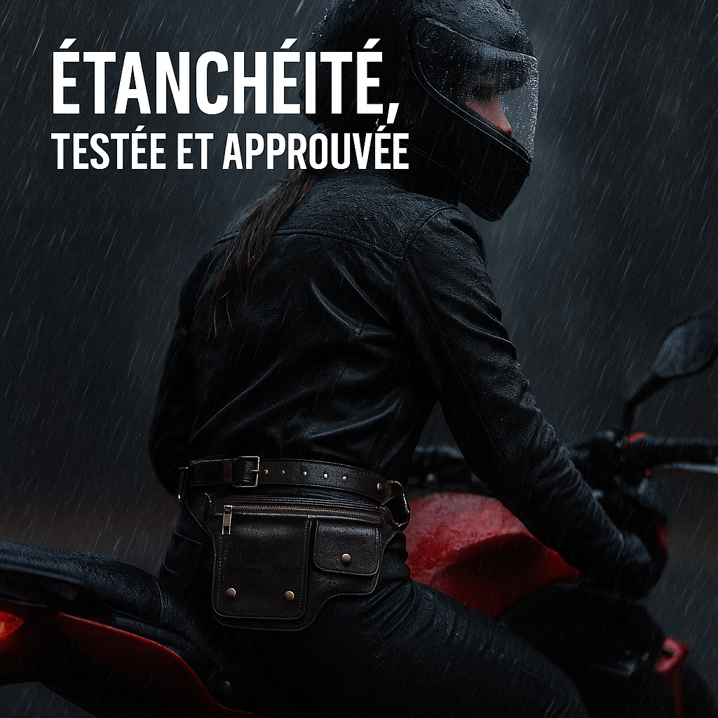 Sacoche ceinture  style biker vintage femme  – TheRiderBag™
