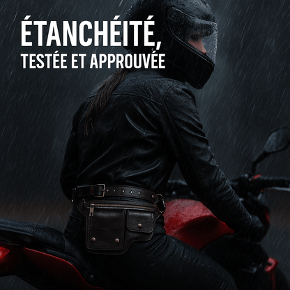 Sacoche ceinture  style biker vintage femme  – TheRiderBag™