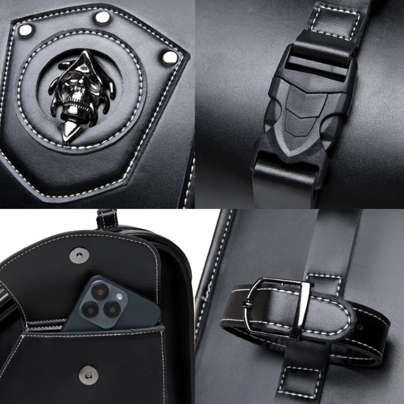 Sacoche de selle moto Cuir  vintage – TheRiderBag™