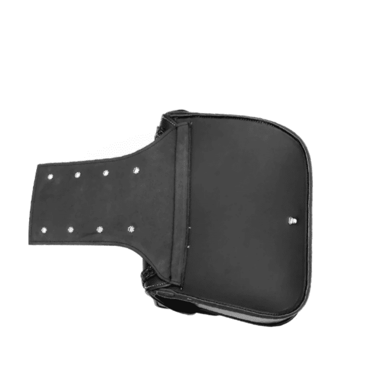 Sacoches cavalières latérales rigides – Paire tressée en cuir  – TheRiderBag™