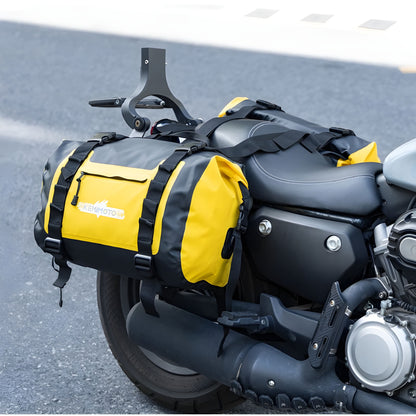 Paire de Sacoches cavalières moto 50L étanches – Universelles Adventure – TheRiderBag™