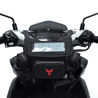 Sacoche avant scooter étanche avec écran tactile – Guidon ou ceinture | TheRiderBag™
