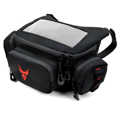 Sacoche avant scooter étanche avec écran tactile – Guidon ou ceinture | TheRiderBag™