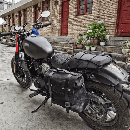 Sacoche cavalière moto vintage étanche – cuir  Convertible  sac d'épaule. – TheRiderBag™
