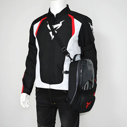 Sacoche réservoir moto aimantée étanche avec écran tactile & port câble | TheRiderBag™