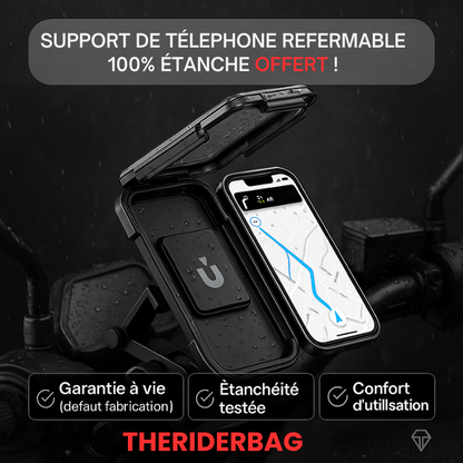Paire de Sacoches cavalières latérales moto – 50 L étanches & souples – TheRiderBag™