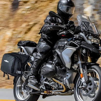 Paire de Sacoches cavalières latérales moto – 50 L étanches & souples – TheRiderBag™