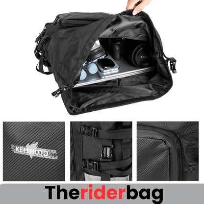 Paire de Sacoches cavalières latérales moto – 50 L étanches & souples – TheRiderBag™