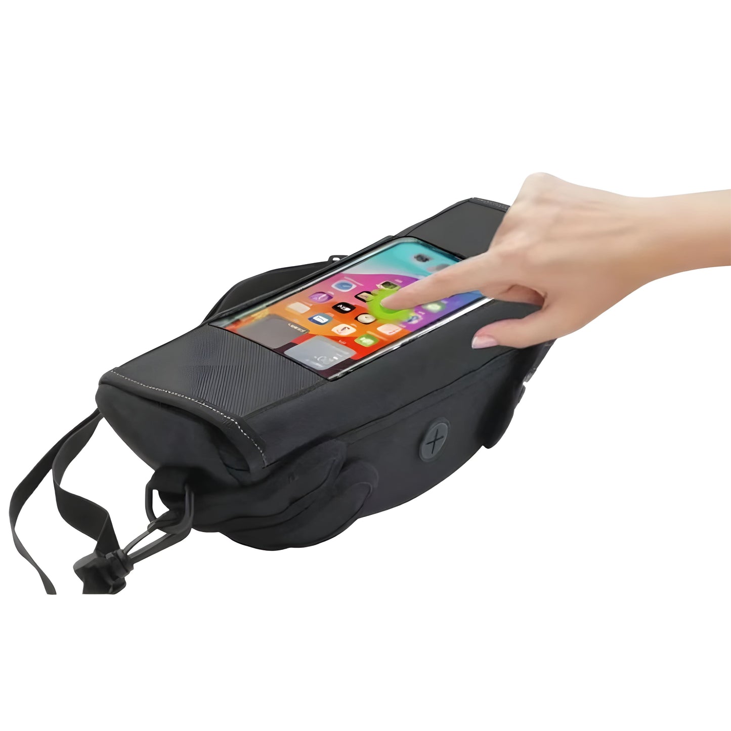 Sacoche guidon moto étanche avec écran tactile smartphone | TheRiderBag™