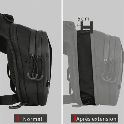 Sacoche de jambe moto Tactique Eva étanche | TheRiderBag™