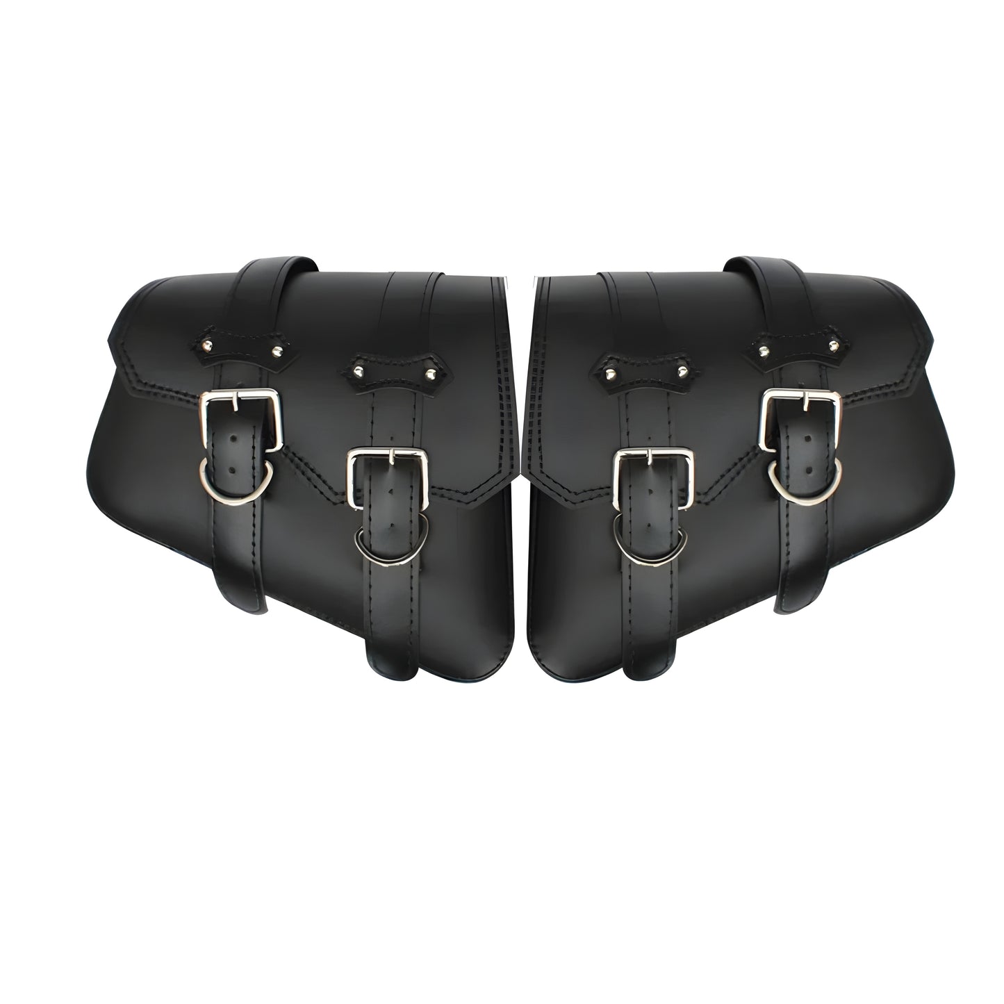 Paire de Sacoches cavalières latérales compactes – Cuir rigide  – TheRiderBag™