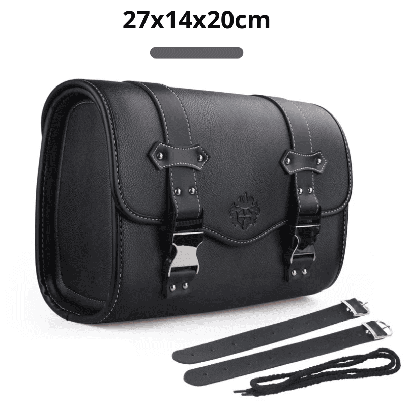 Sacoche cavalière latérale rétro – Cuir  rigide et étanche –  TheRiderBag™