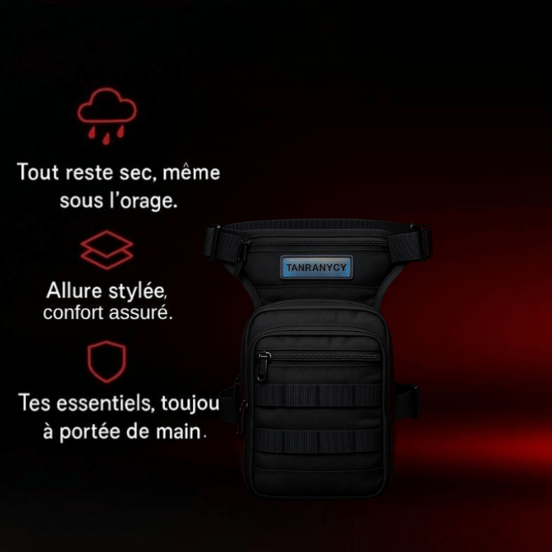 Sacoche de jambe moto 3L Étanche | TheRiderBag™