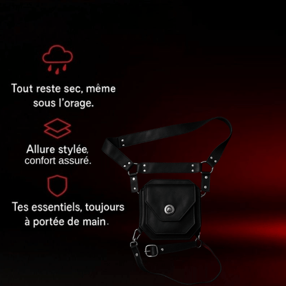Sacoche de jambe vintage femme – Ceinture ajustable – TheRiderBag™