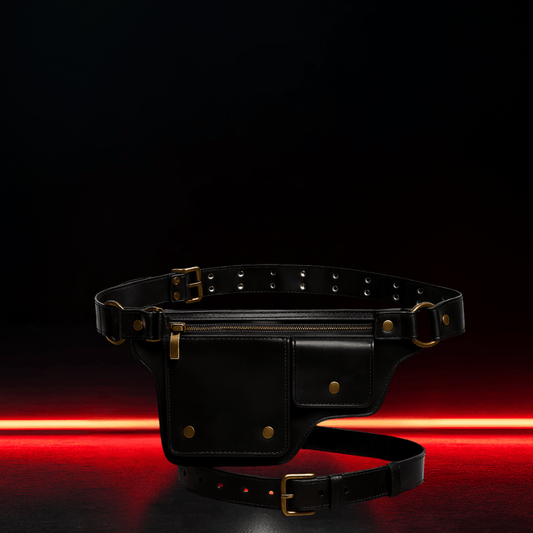 Sacoche ceinture  style biker vintage femme  – TheRiderBag™