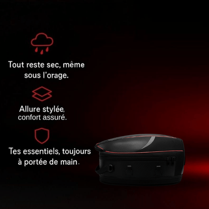 Sacoche de selle moto extensible – 800D étanche & format compact – TheRiderBag™