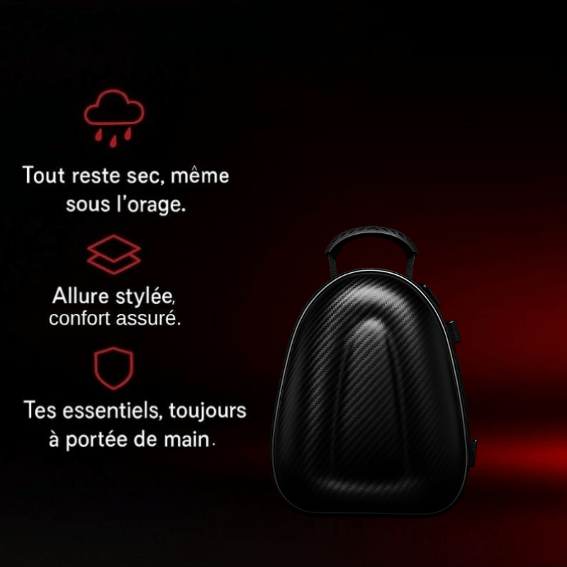 Sacoche de selle moto carbone – Compacte & rigide étanche – TheRiderBag™