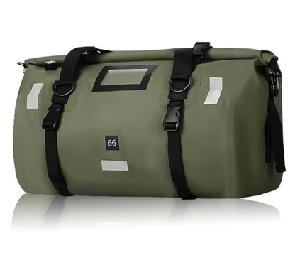 Sacoche de selle étanche moto – 66L roll-top & haute résistance – TheRiderBag™