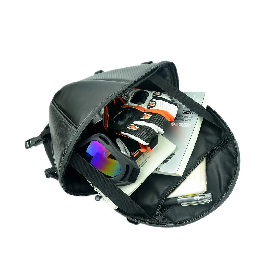 Sacoche de selle moto compacte – Étanche & profil bas – TheRiderBag™
