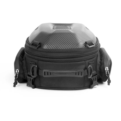 Sacoche de selle moto extensible – 12 à 18 L avec coque EVA – TheRiderBag™