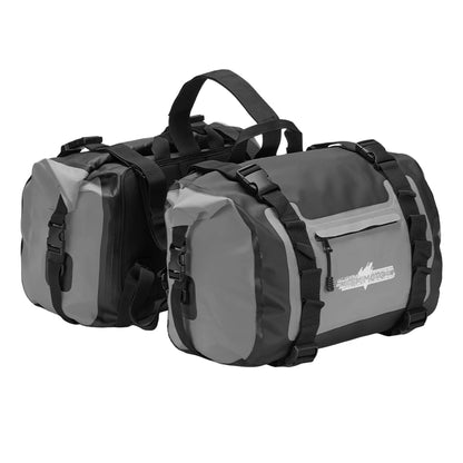 Paire de Sacoches cavalières moto 50L étanches – Universelles Adventure – TheRiderBag™