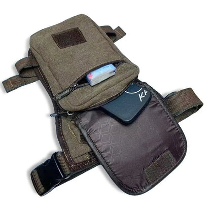 Sacoche de jambe moto vintage  | TheRiderBag™