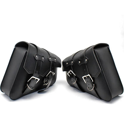 Paire de Sacoches cavalières latérales compactes – Cuir rigide  – TheRiderBag™
