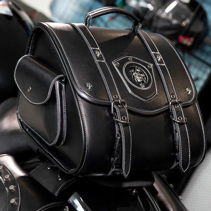 Sacoche de selle moto Cuir  vintage – TheRiderBag™