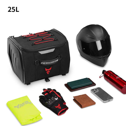 Sacoche de selle rigide moto – 25 L étanche coque renforcée – TheRiderBag™