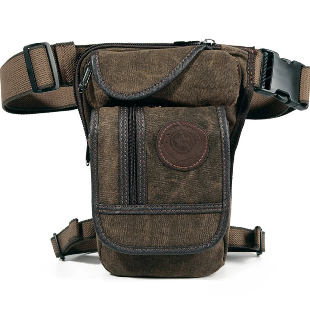 Sacoche de jambe moto vintage  | TheRiderBag™