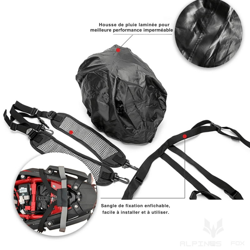 Sacoche de selle moto carbone – Compacte & rigide étanche – TheRiderBag™