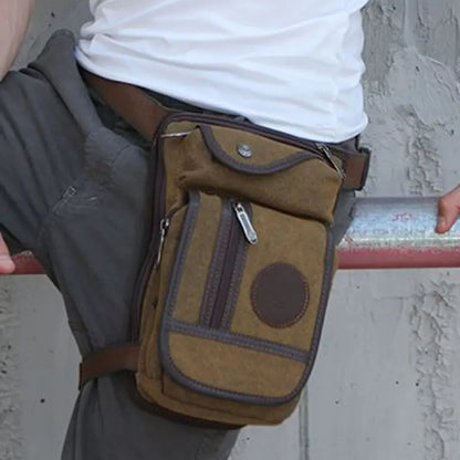 Sacoche de jambe moto vintage  | TheRiderBag™