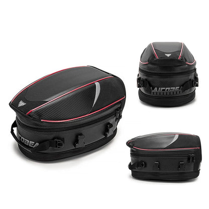 Sacoche de selle moto extensible – 800D étanche & format compact – TheRiderBag™