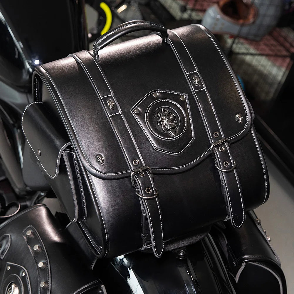 Sacoche de selle moto Cuir  vintage – TheRiderBag™